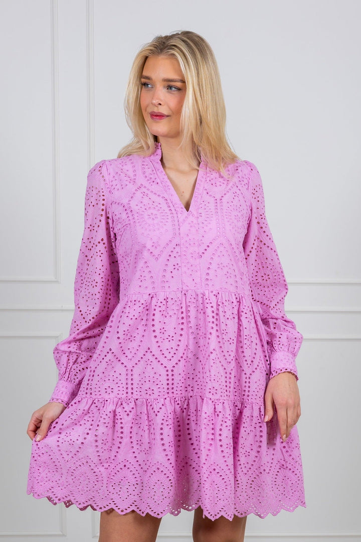 Yasholi Ls Dress Pastel Lavender | Kjoler | Smuk - Dameklær på nett