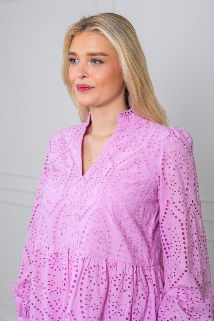 Yasholi Ls Dress Pastel Lavender | Kjoler | Smuk - Dameklær på nett