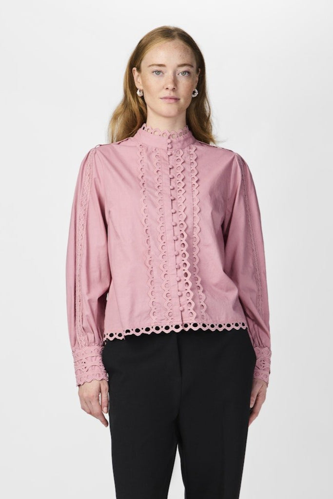 Yasjane Ls Shirt Lilas | Skjorter og bluser | Smuk - Dameklær på nett