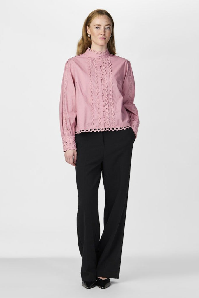 Yasjane Ls Shirt Lilas | Skjorter og bluser | Smuk - Dameklær på nett