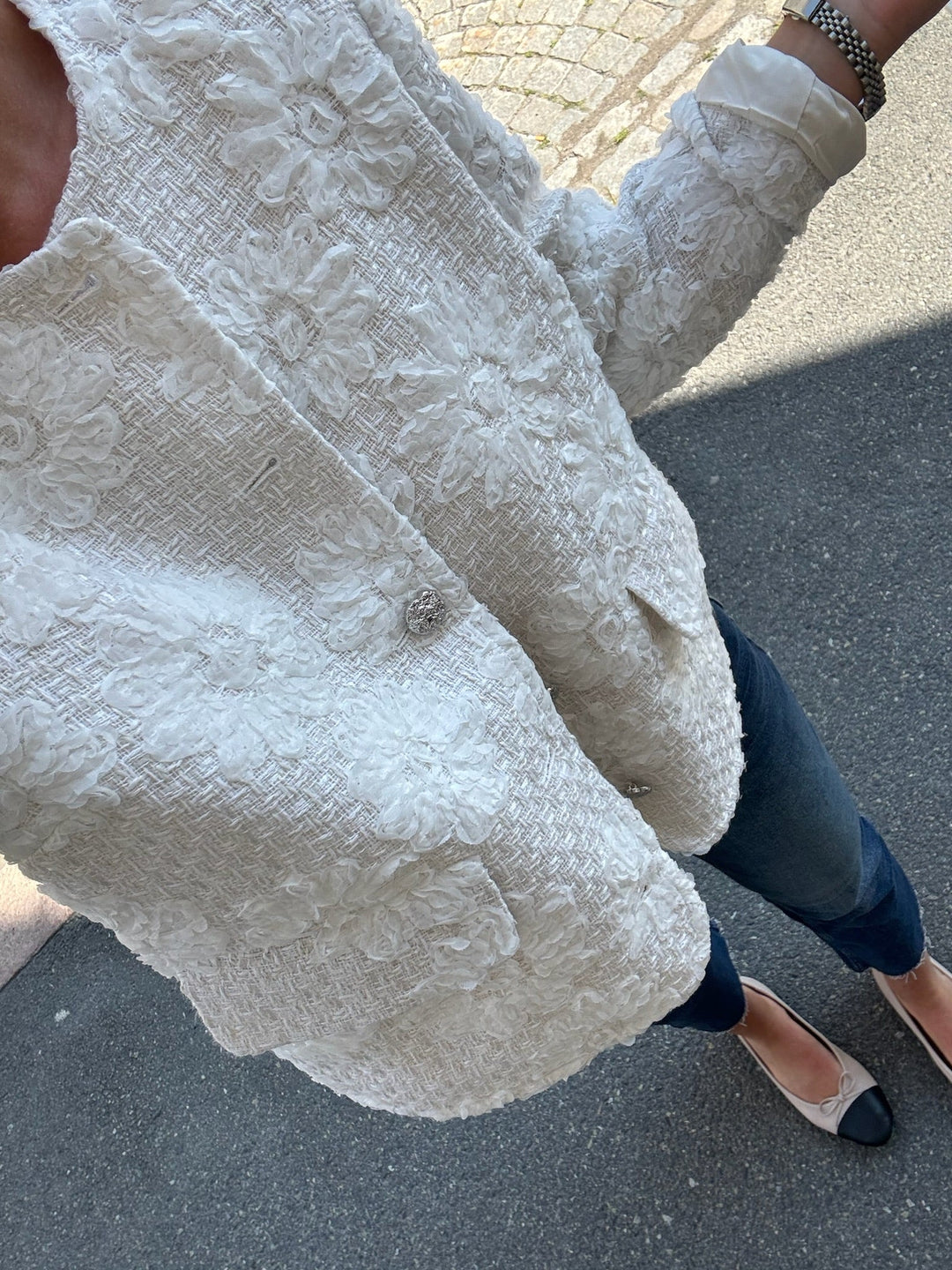 Yaskavi 7/8 Jacket Star White | Yttertøy | Smuk - Dameklær på nett