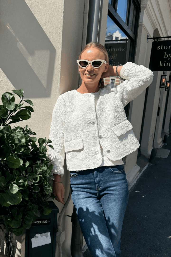 Yaskavi 7/8 Jacket Star White | Yttertøy | Smuk - Dameklær på nett