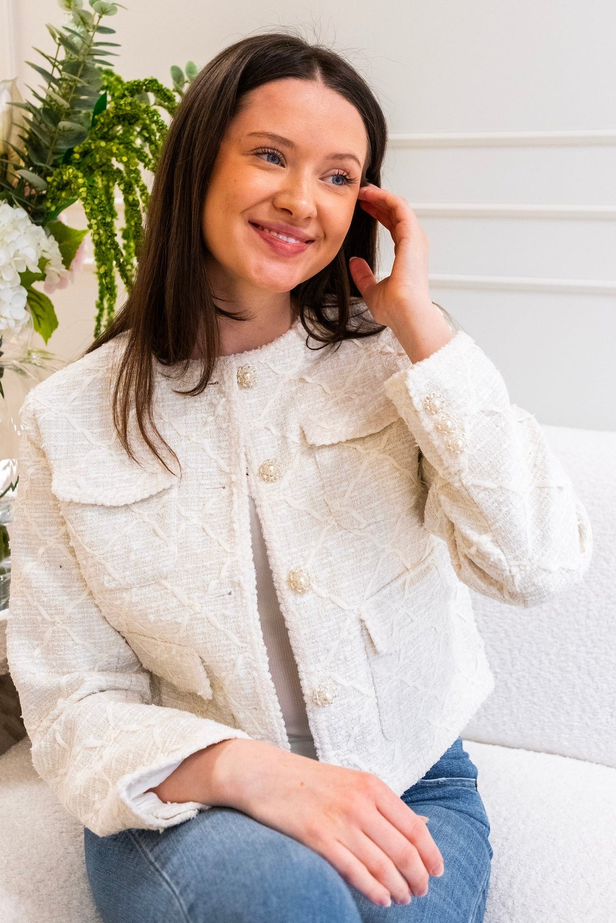 Yasfrido Ls Jacket Star White