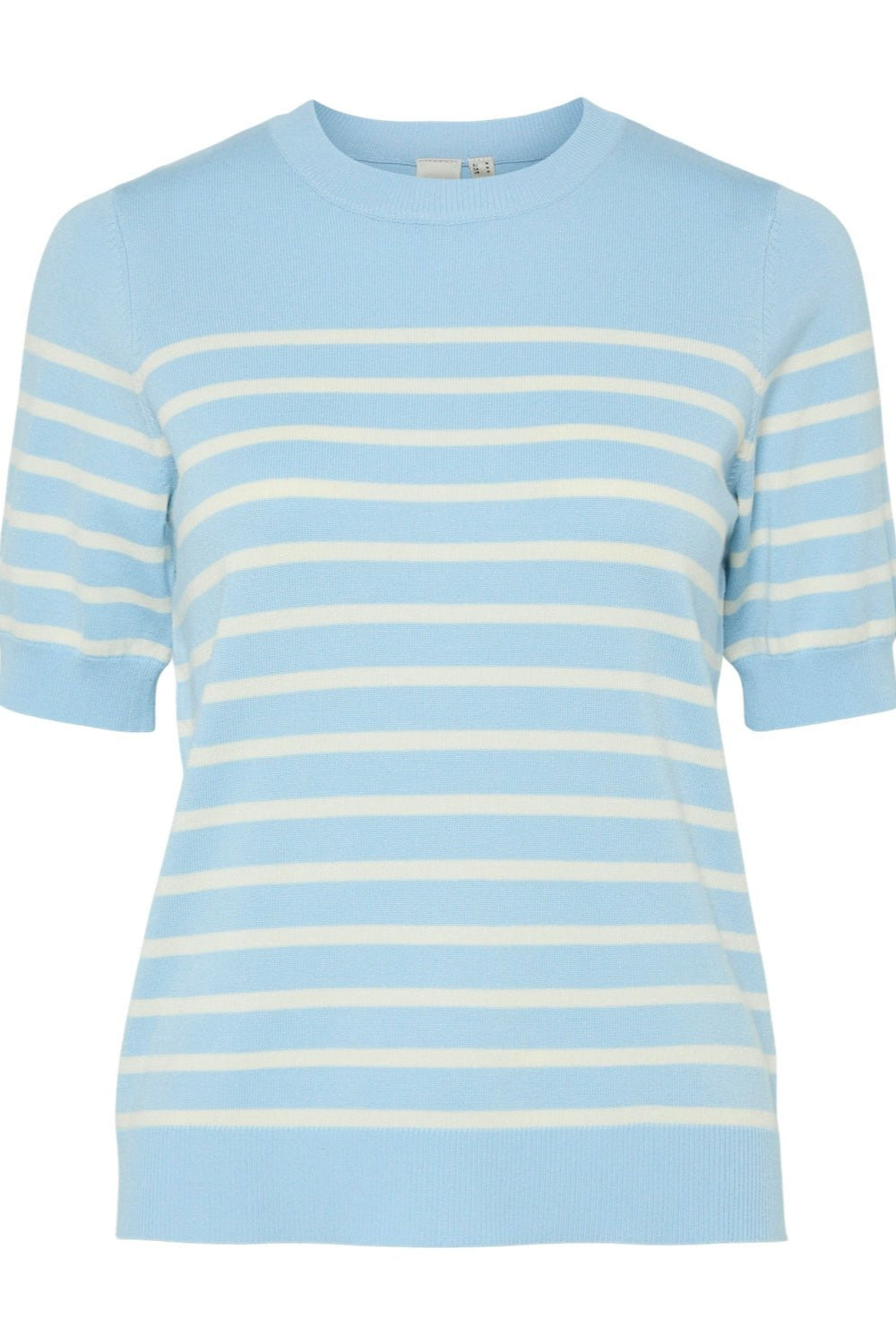 Yaslena Ss Knit Pullover Clear Sky Birch Stripes | Genser | Smuk - Dameklær på nett