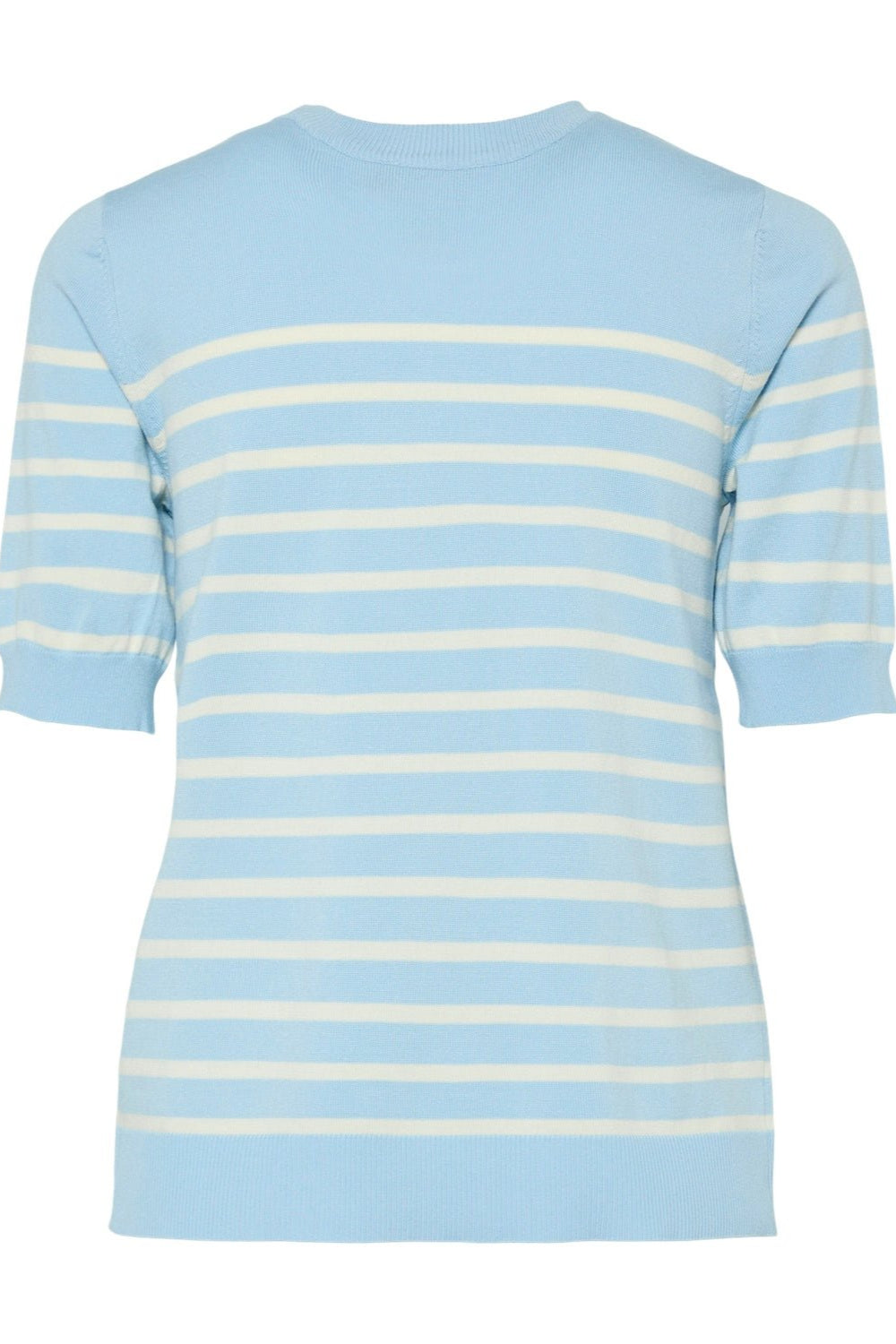 Yaslena Ss Knit Pullover Clear Sky Birch Stripes | Genser | Smuk - Dameklær på nett