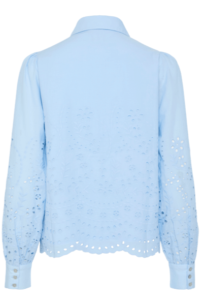 Yasluma Ls Shirt Clear Sky | Skjorter og bluser | Smuk - Dameklær på nett