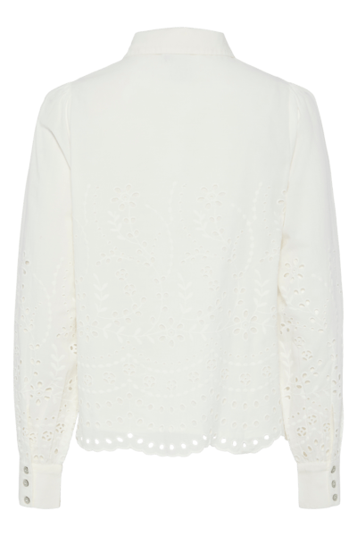 Yasluma Ls Shirt Star White | Skjorter og bluser | Smuk - Dameklær på nett