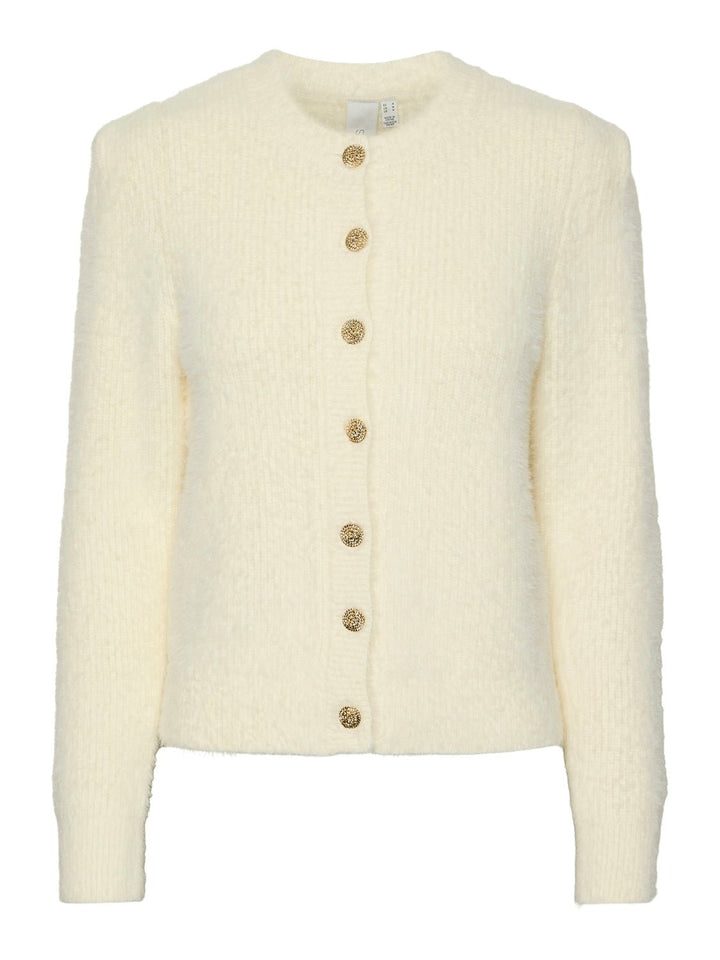 Yasmey Ls Knit Cardgian Birch | Genser | Smuk - Dameklær på nett