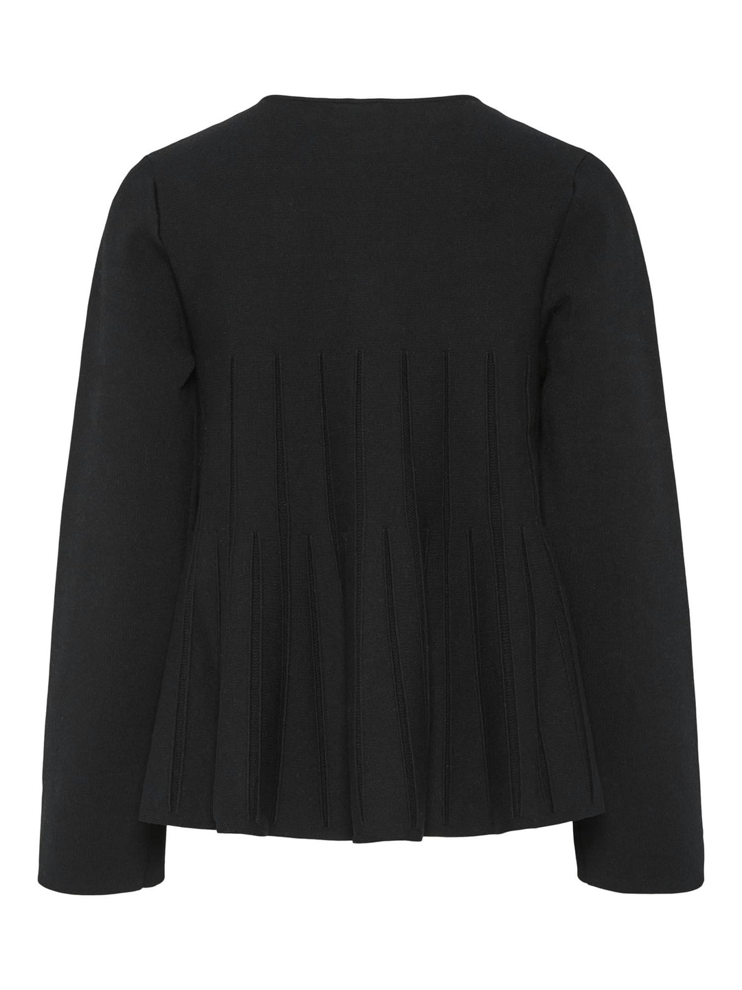 Yasmikka Ls Knit Cardigan Black | Genser | Smuk - Dameklær på nett