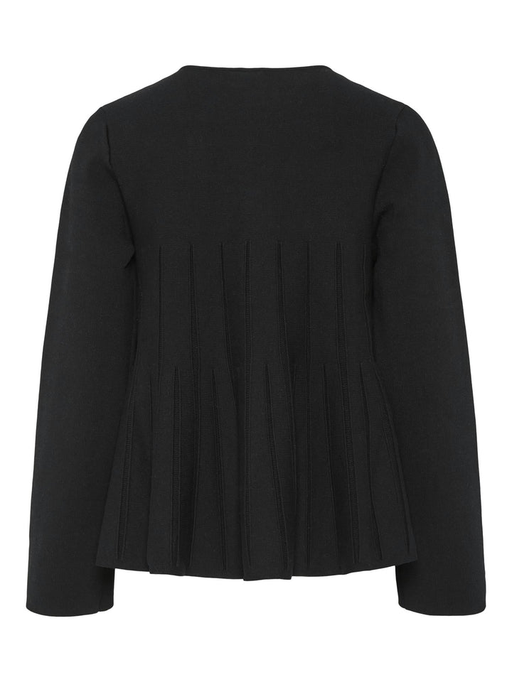 Yasmikka Ls Knit Cardigan Black | Genser | Smuk - Dameklær på nett
