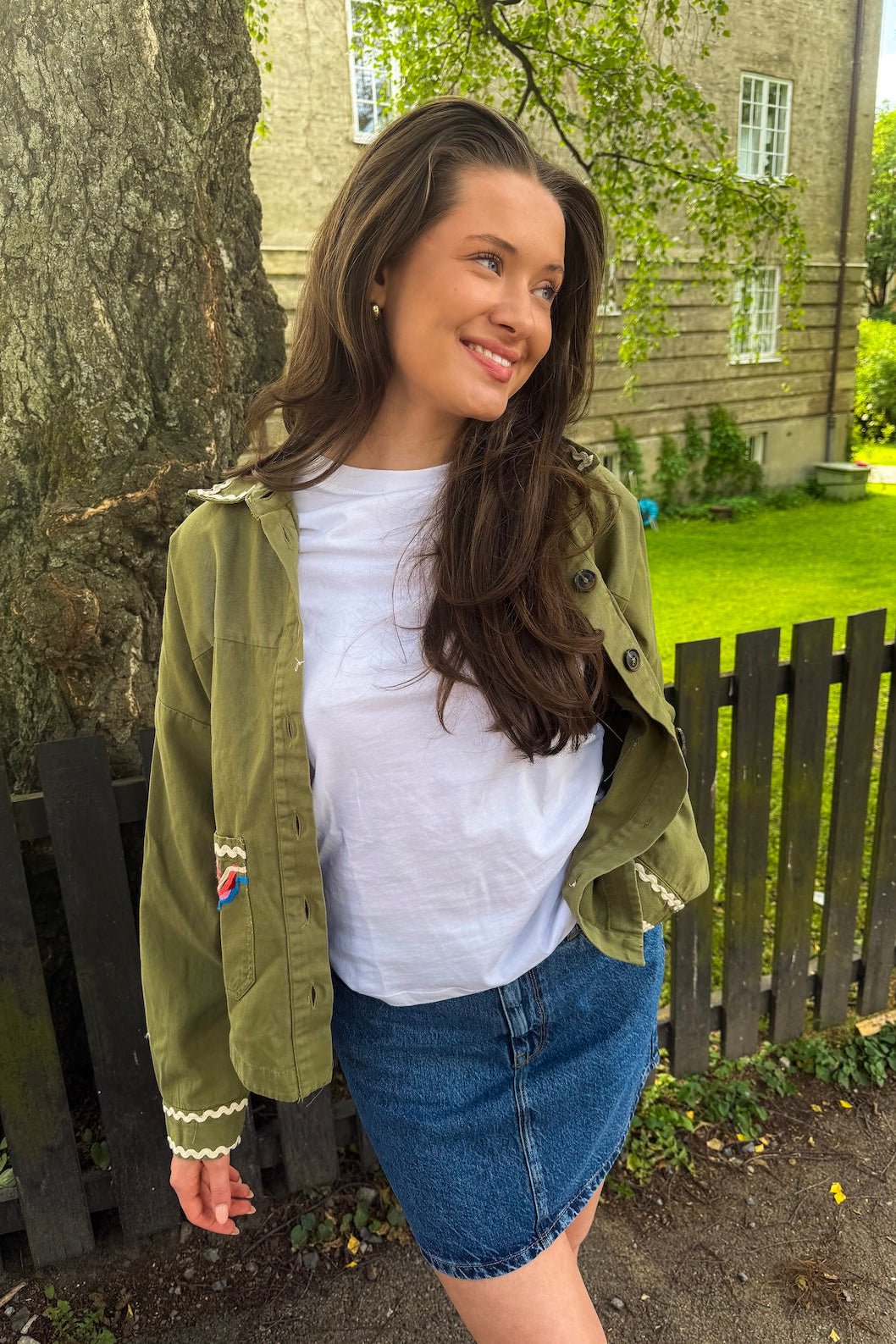 Yasmirra Embroidered Jacket Capulet Olive | Yttertøy | Smuk - Dameklær på nett