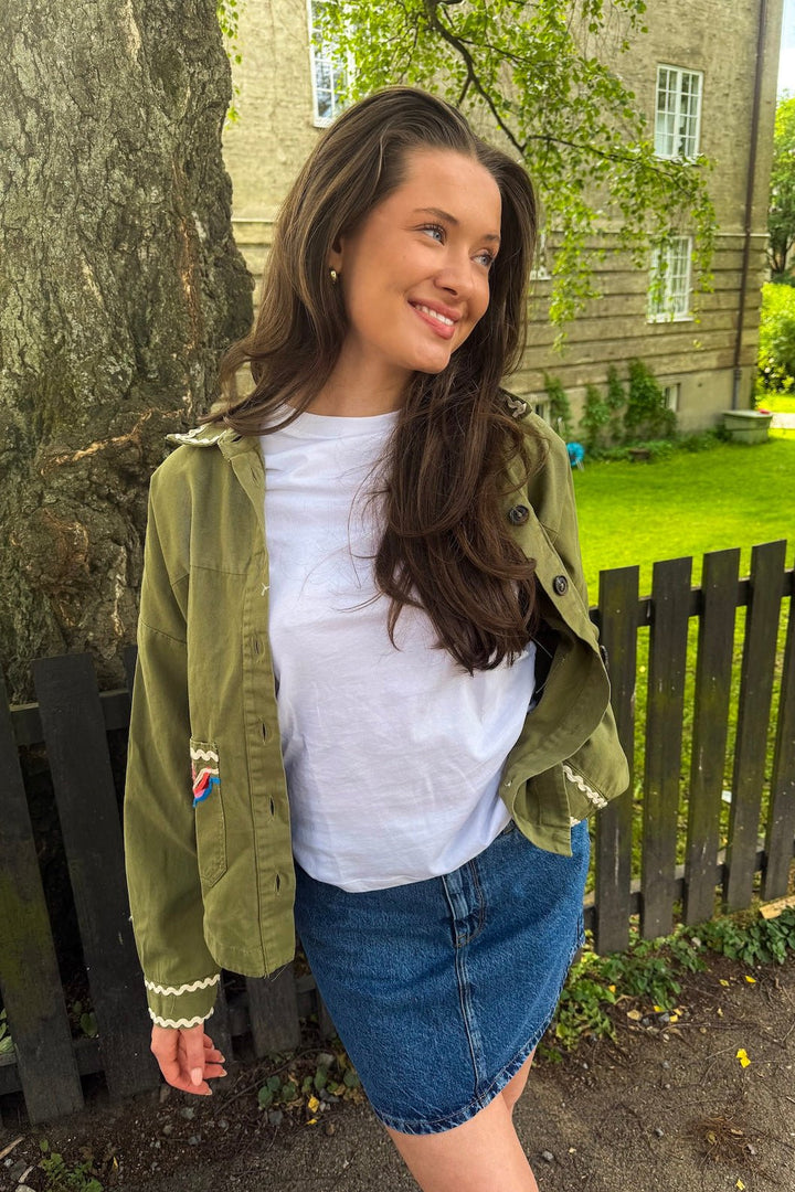 Yasmirra Embroidered Jacket Capulet Olive | Yttertøy | Smuk - Dameklær på nett