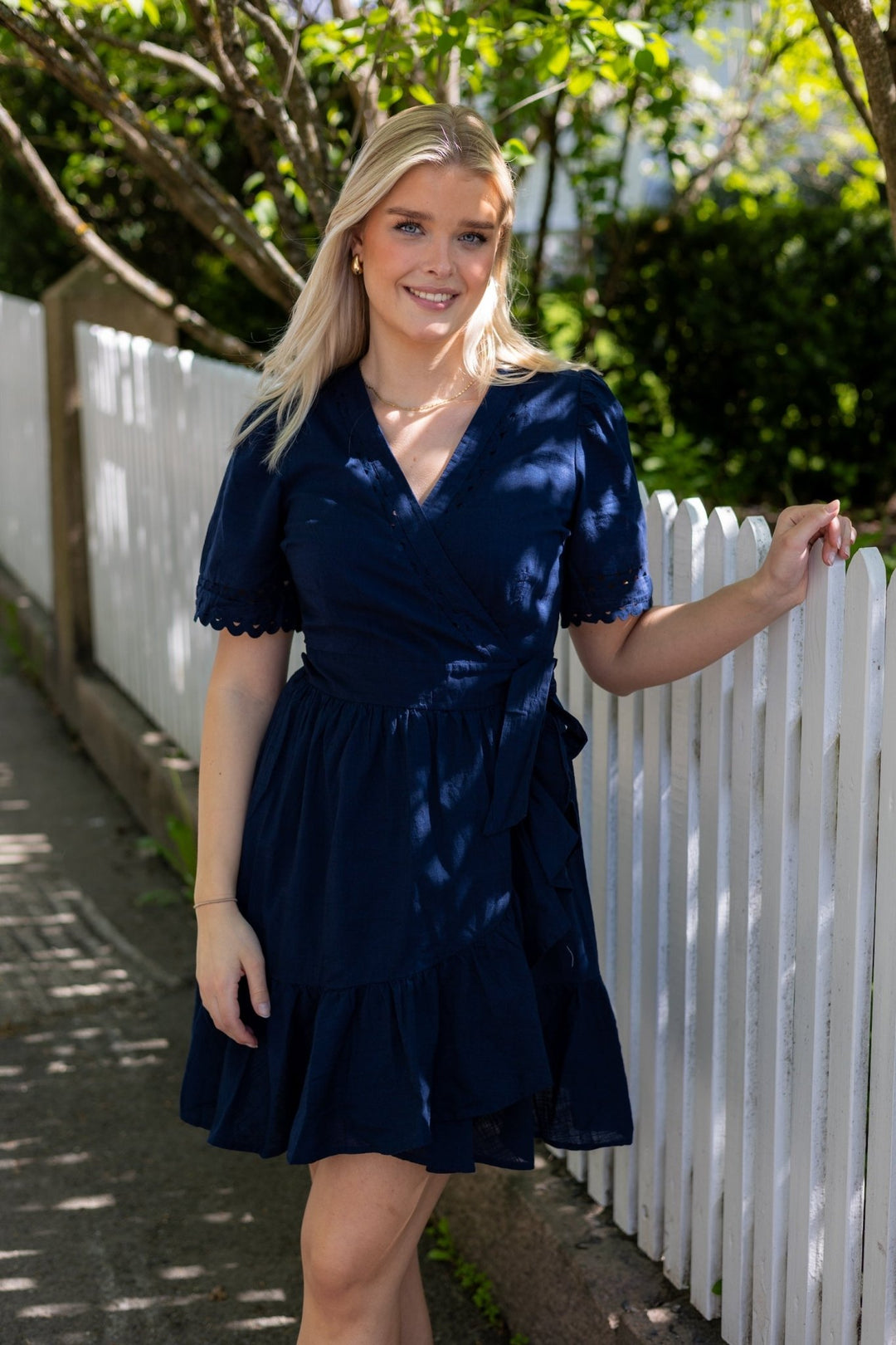 Yasnavina 2/4 Wrap Dress Navy Blazer | Kjoler | Smuk - Dameklær på nett