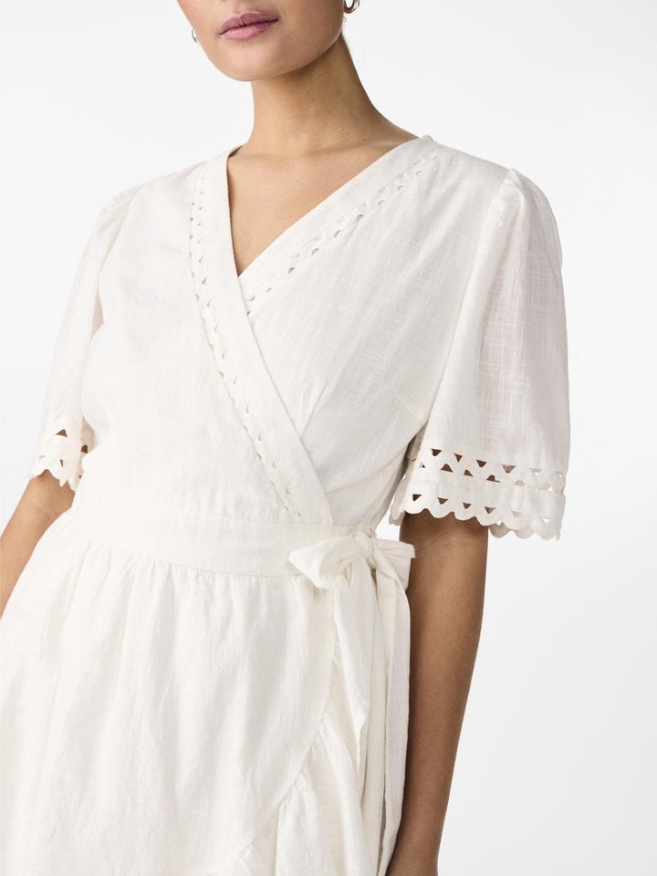 Yasnavina 2/4 Wrap Dress Star White | Kjoler | Smuk - Dameklær på nett