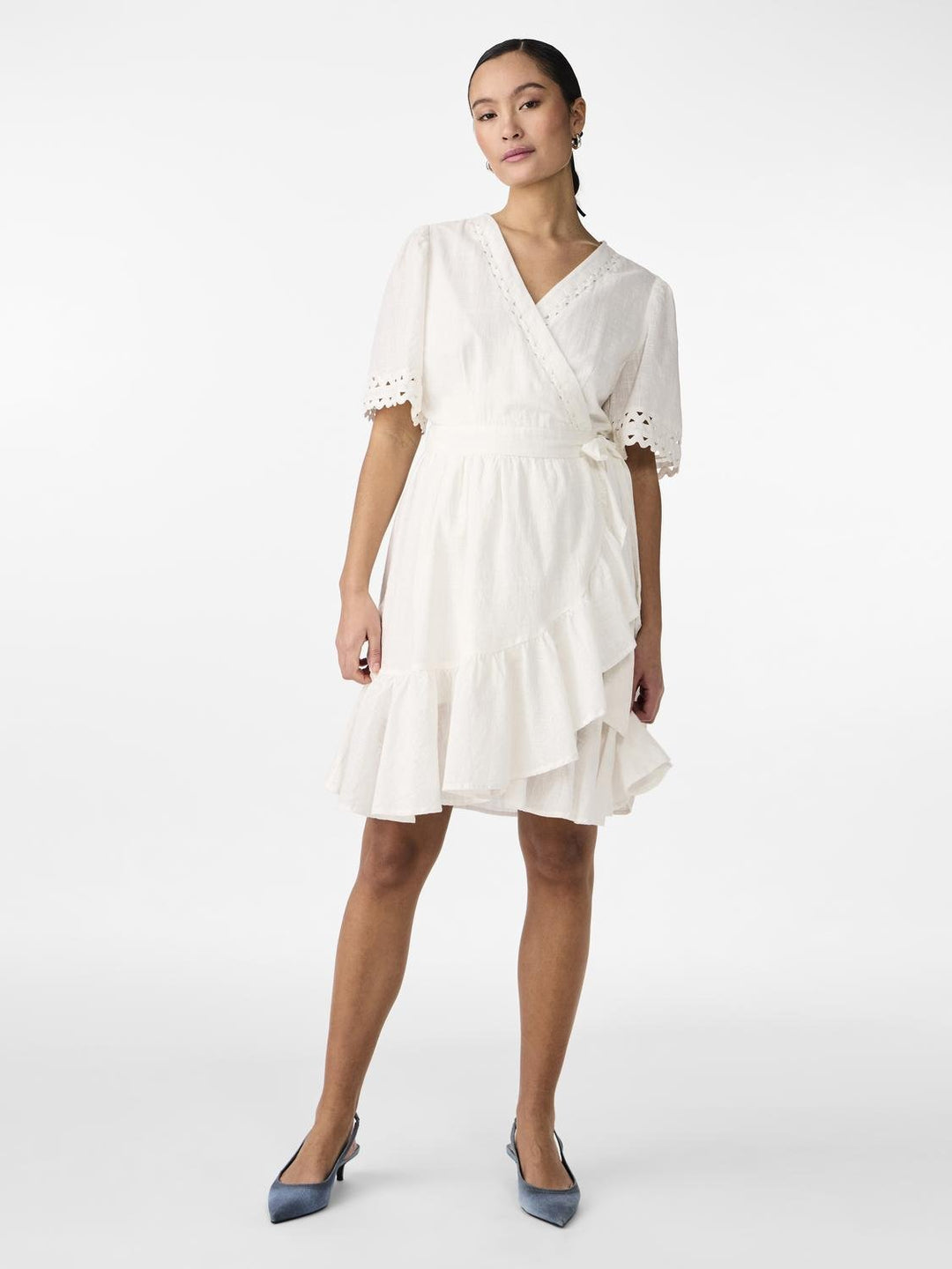 Yasnavina 2/4 Wrap Dress Star White | Kjoler | Smuk - Dameklær på nett