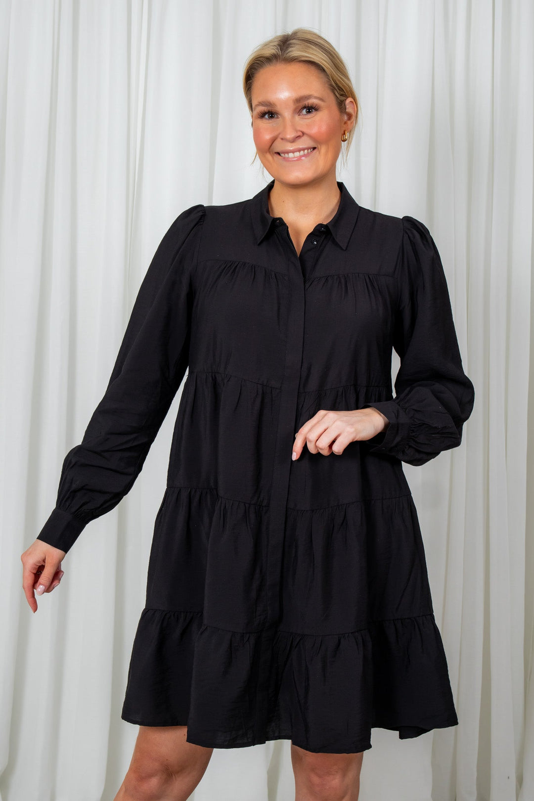 Yaspala Ls Shirt Dress Black | Kjoler | Smuk - Dameklær på nett