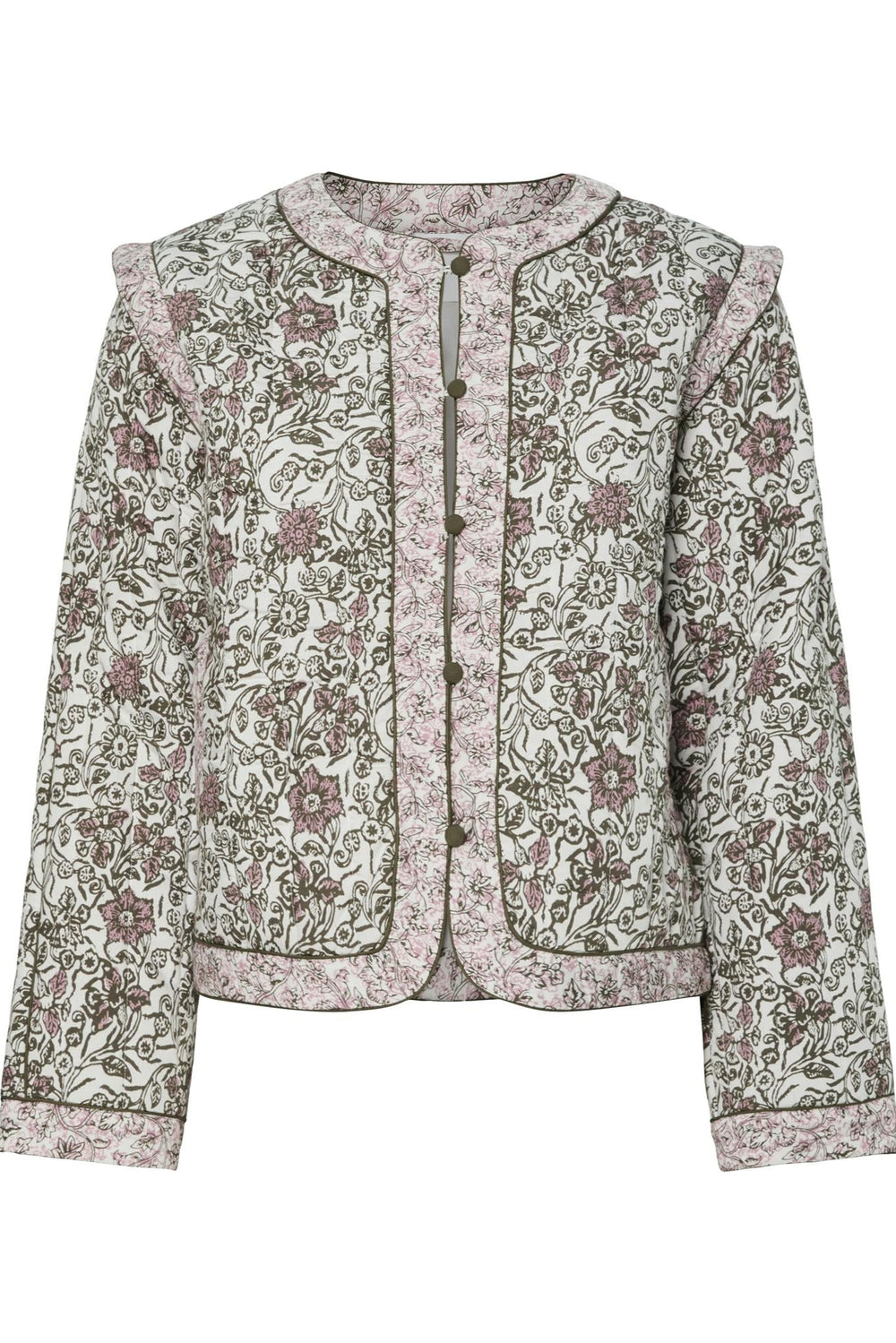 Yaspaula Ls Padded Jacket Star White Paula Print | Yttertøy | Smuk - Dameklær på nett