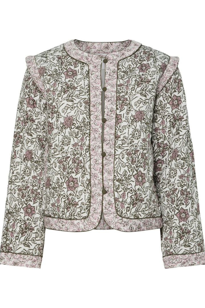 Yaspaula Ls Padded Jacket Star White Paula Print | Yttertøy | Smuk - Dameklær på nett