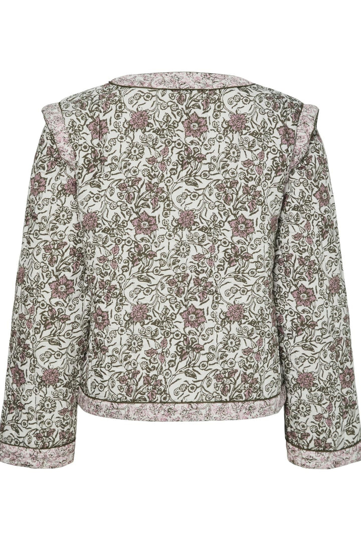 Yaspaula Ls Padded Jacket Star White Paula Print | Yttertøy | Smuk - Dameklær på nett