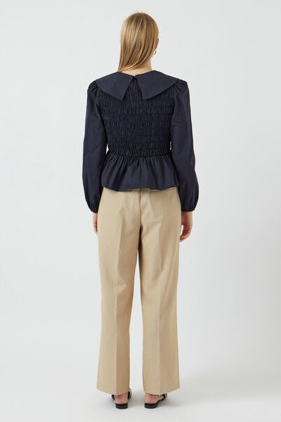 Yasroma Ls Top Navy Blazer | Topper | Smuk - Dameklær på nett