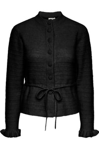 Thellis Ls Knit Cardigan Black