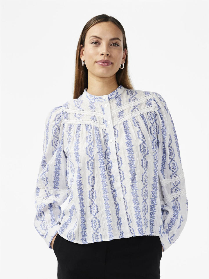 Yastovina Ls Shirt Star White Tovina Print | Skjorter og bluser | Smuk - Dameklær på nett