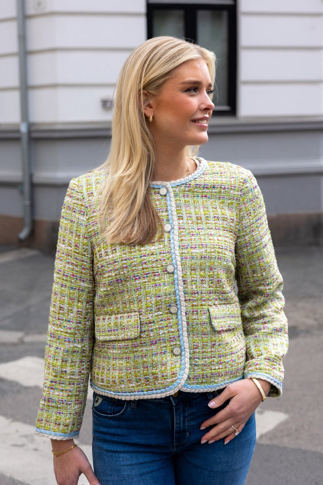 Yastweedsta 7/8 Jacket Omphalodes Multicolour | Yttertøy | Smuk - Dameklær på nett