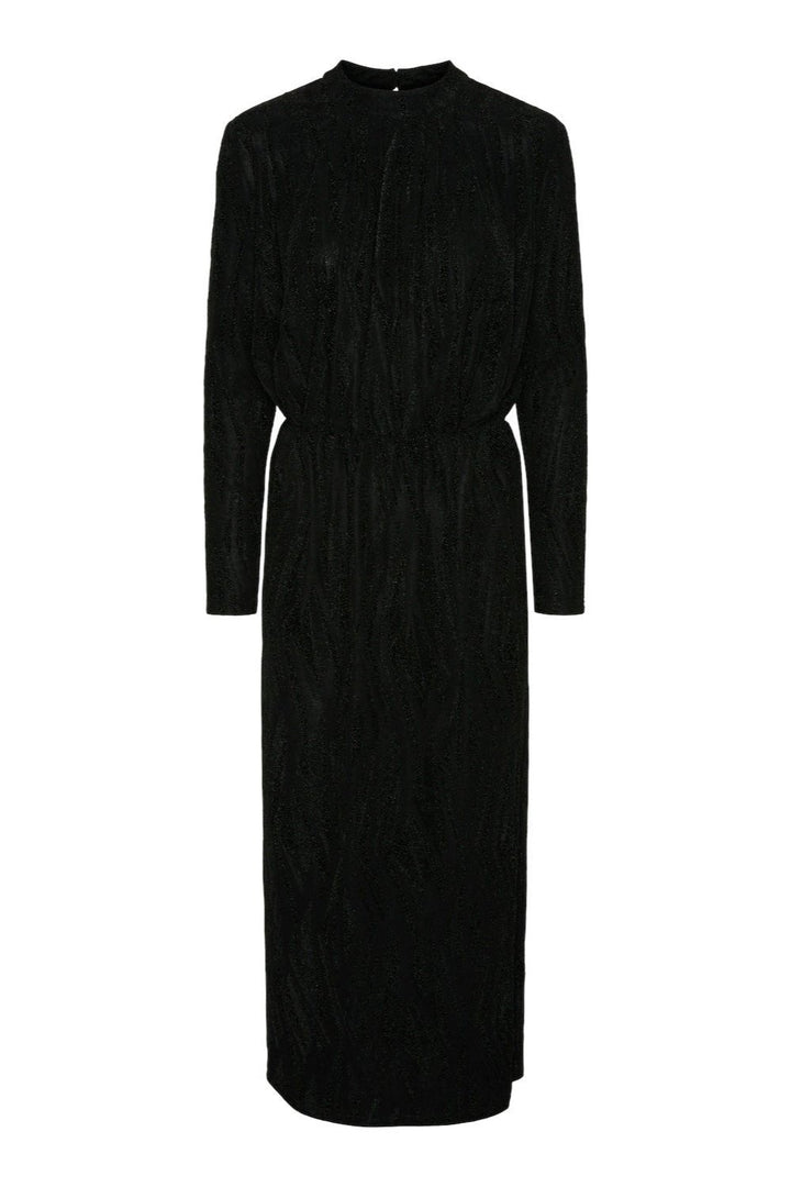 Yasyen Ls Long Dress Black Lurex | Kjoler | Smuk - Dameklær på nett