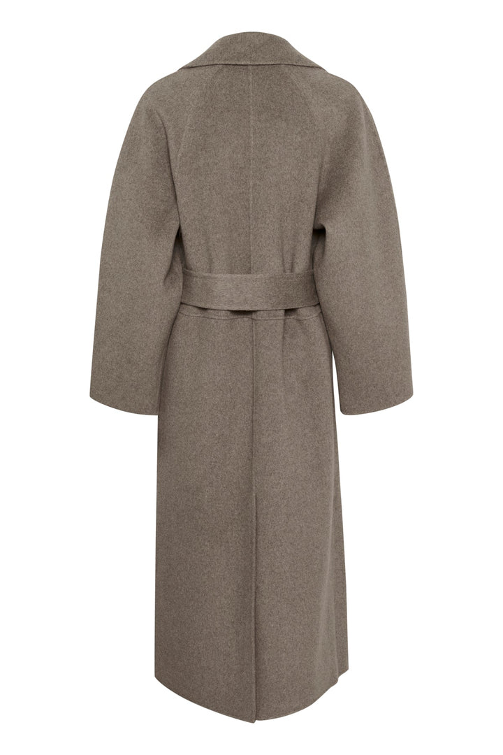 Yillaiw Long Coat Sandy Grey Melange | Yttertøy | Smuk - Dameklær på nett