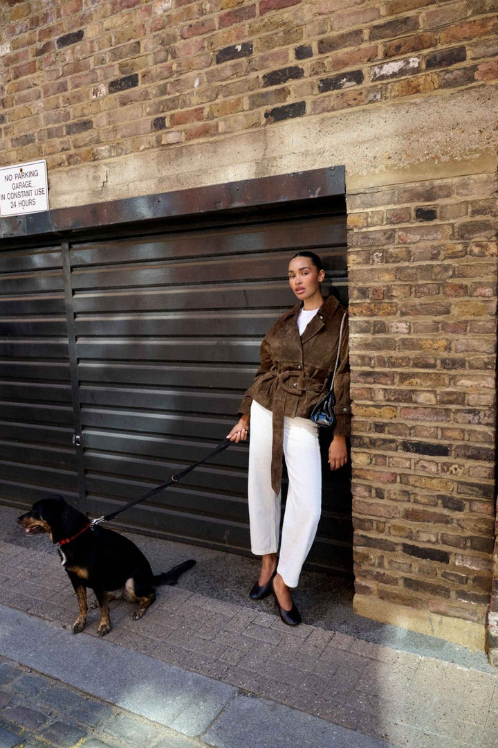 York Cropped Trench Coat Brown | Yttertøy | Smuk