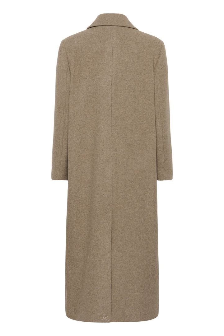 Yunahiw Long Coat Sandy Grey Melange | Yttertøy | Smuk - Dameklær på nett