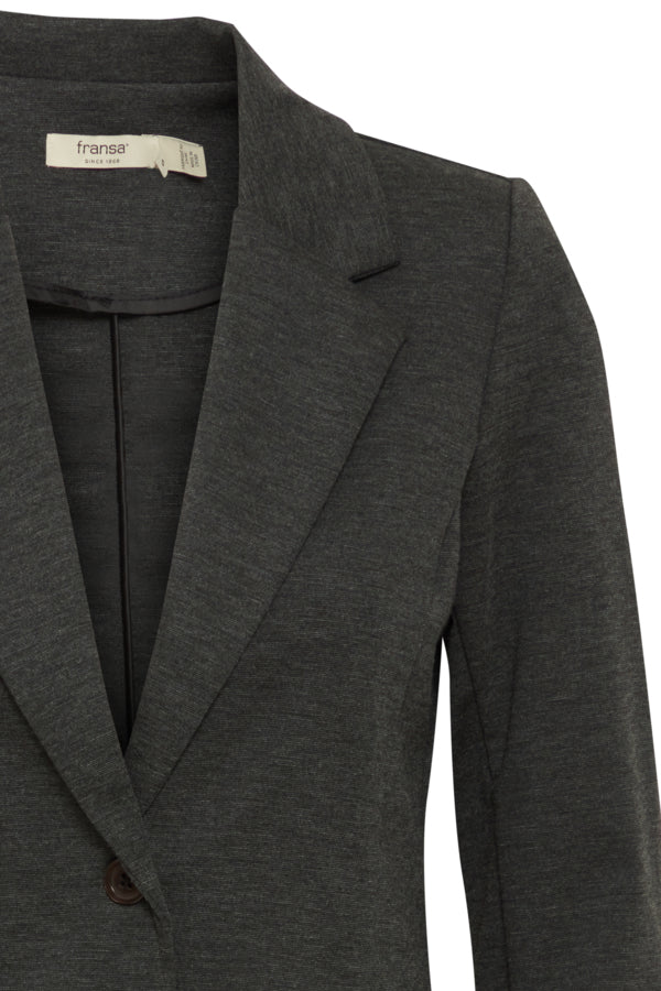 Zablazer 2 Blazer Charcoal Melange | Blazer | Smuk - Dameklær på nett