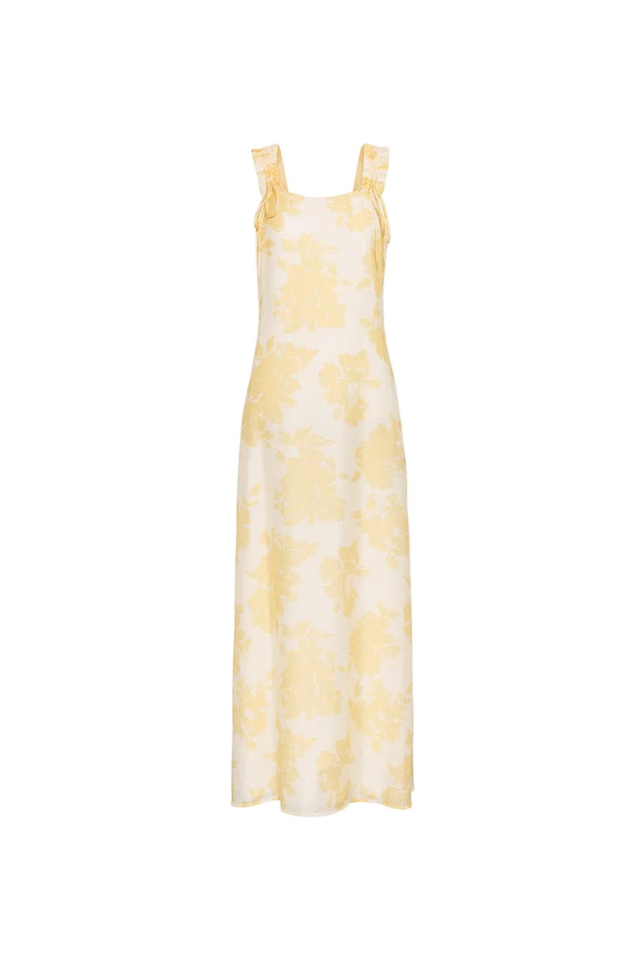 Zaha Dress Yellow Floral Print | Kjoler | Smuk