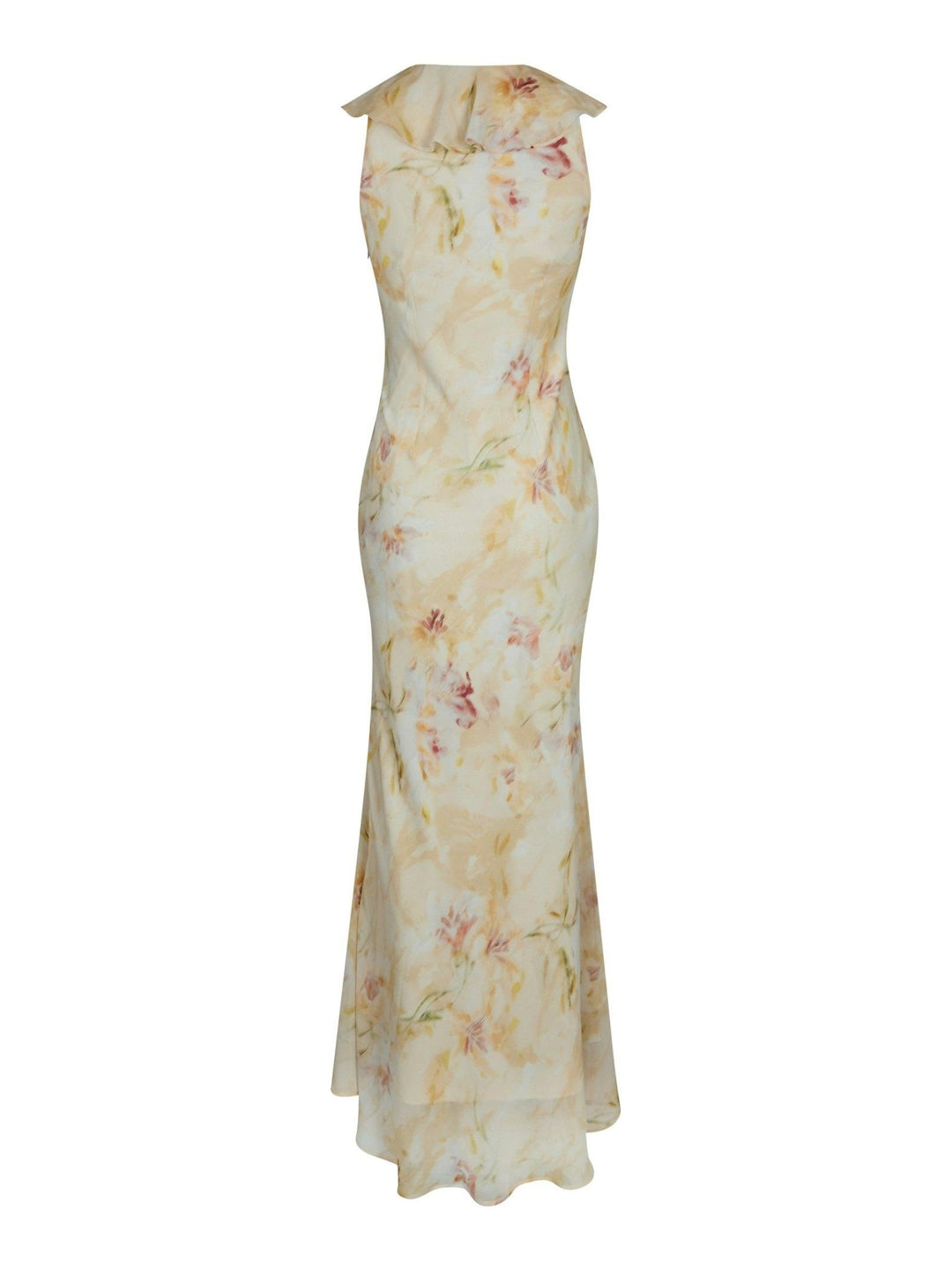 Zella Chiffon Print Dress Dusty Yellow | Kjoler | Smuk