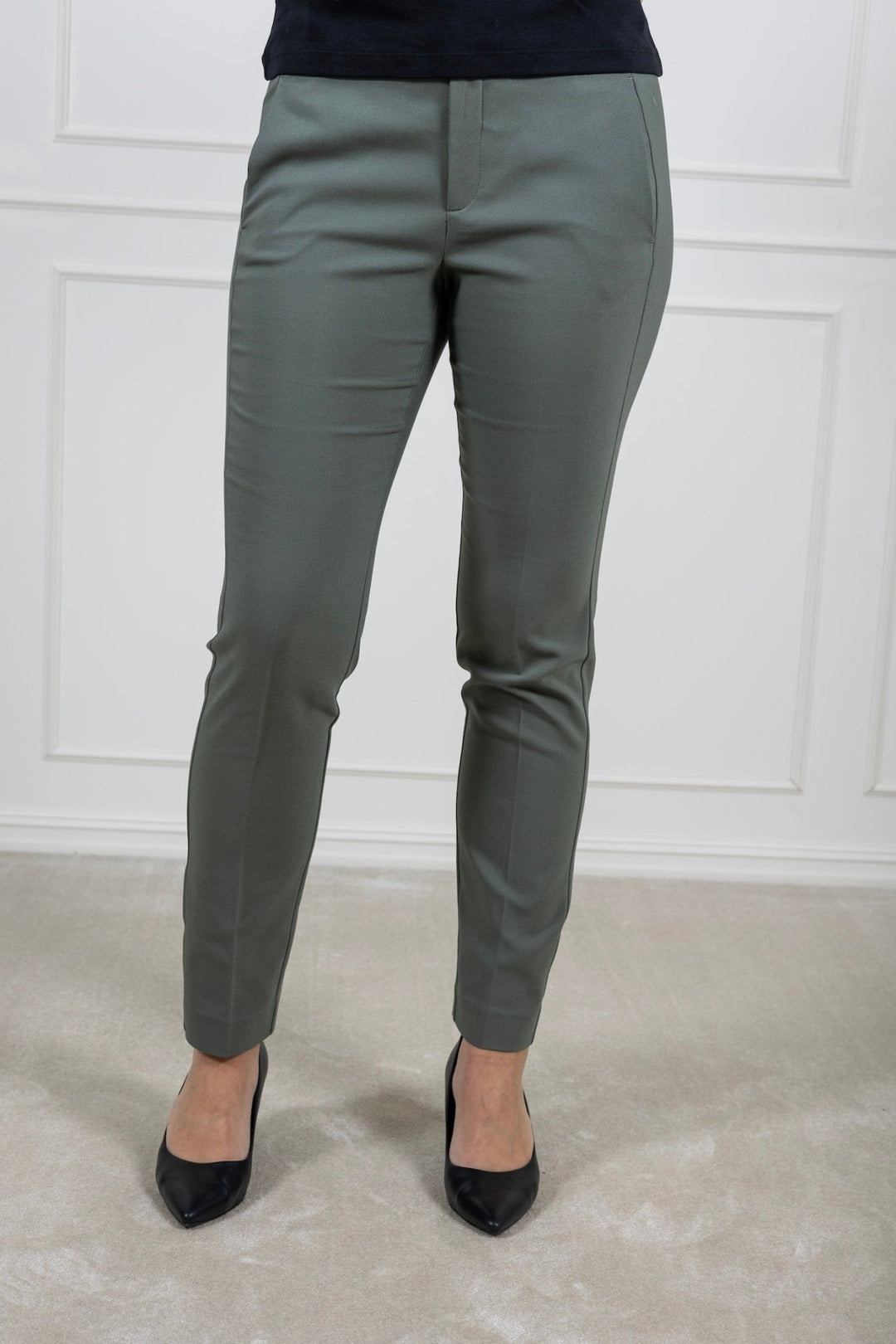 Zellaiw Flat Long Beltloops Agave Green | Bukser | Smuk - Dameklær på nett