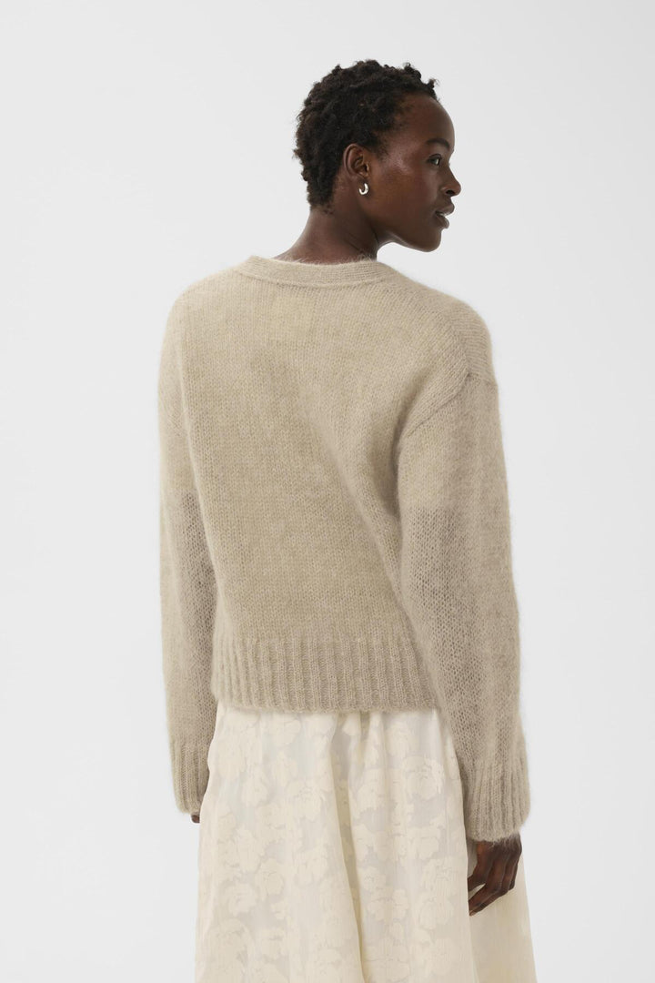 Zendaya Cardigan Light Camel Melange | Genser | Smuk