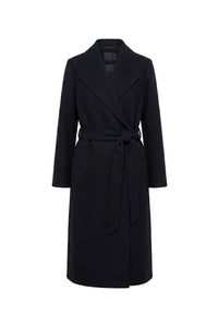 Zia-Rosa Wool Blend Coat Black