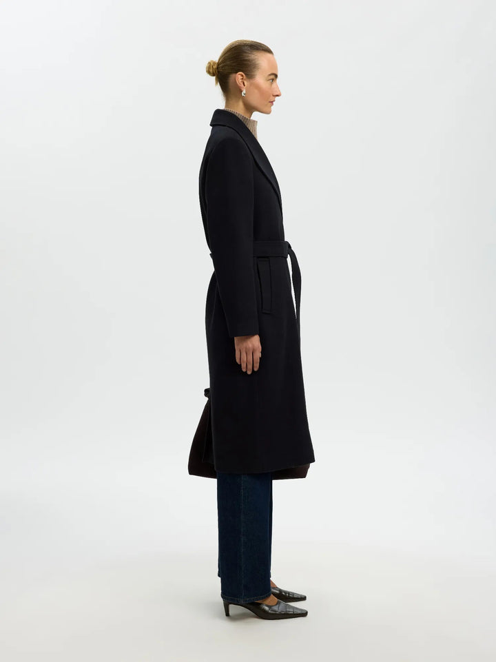 Zia-Rosa Wool Blend Coat Black | Yttertøy | Smuk