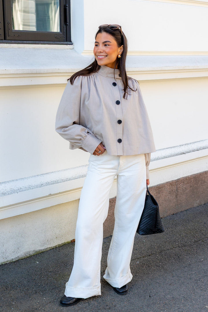 Zoie Jacket Light Beige Melange | Yttertøy | Smuk