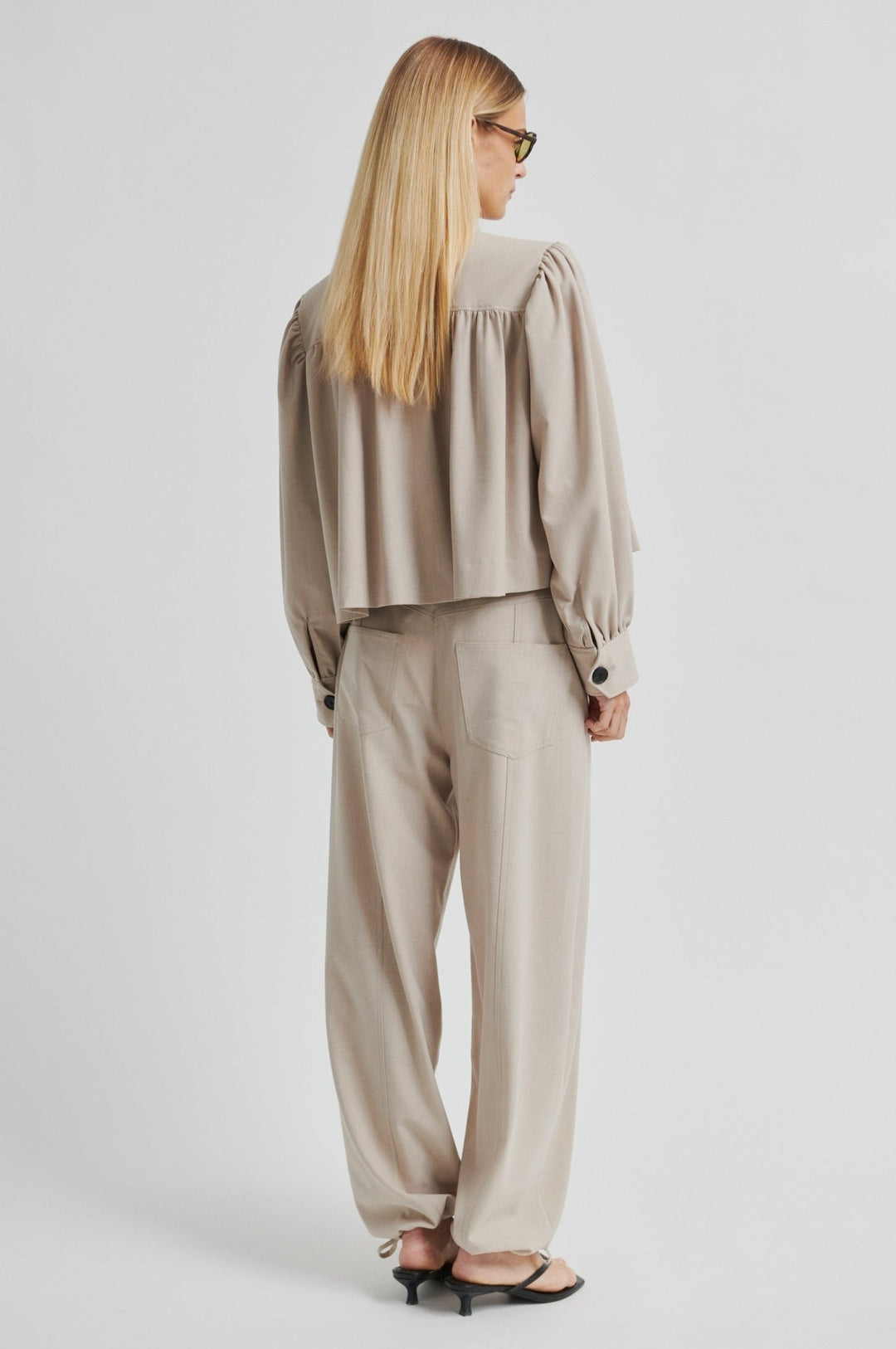 Zoie Jacket Light Beige Melange | Yttertøy | Smuk