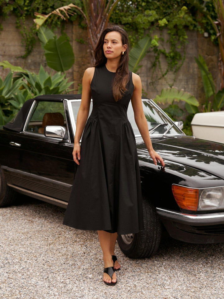 Zora Poplin Dress Black | Kjoler | Smuk