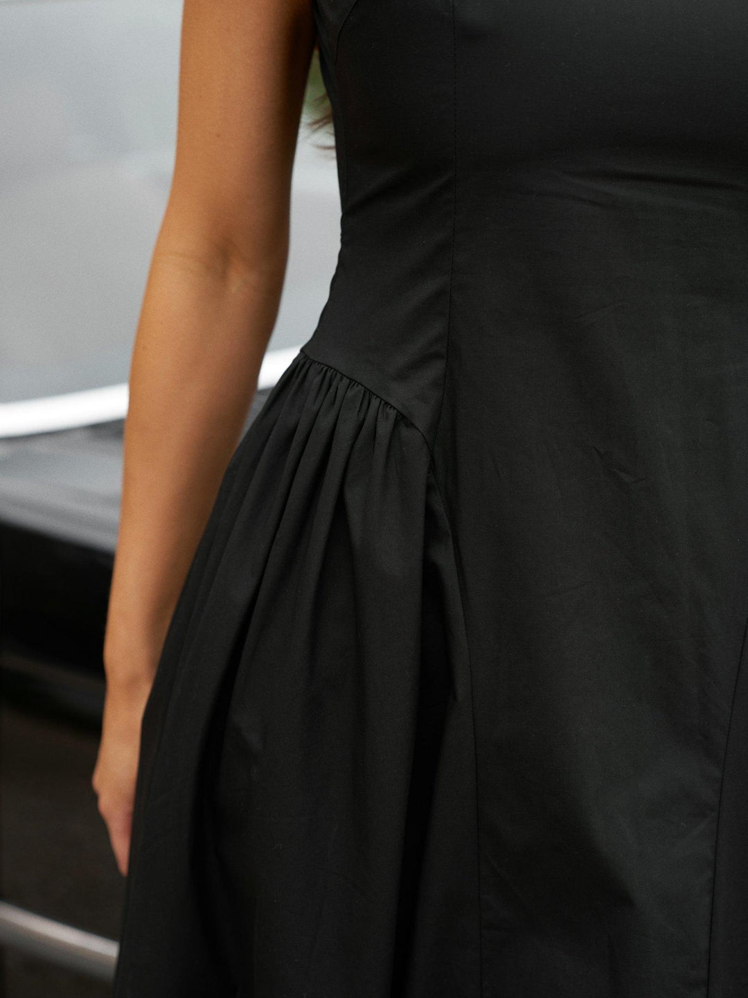 Zora Poplin Dress Black | Kjoler | Smuk