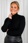 Agathe Knit T-Neck Black