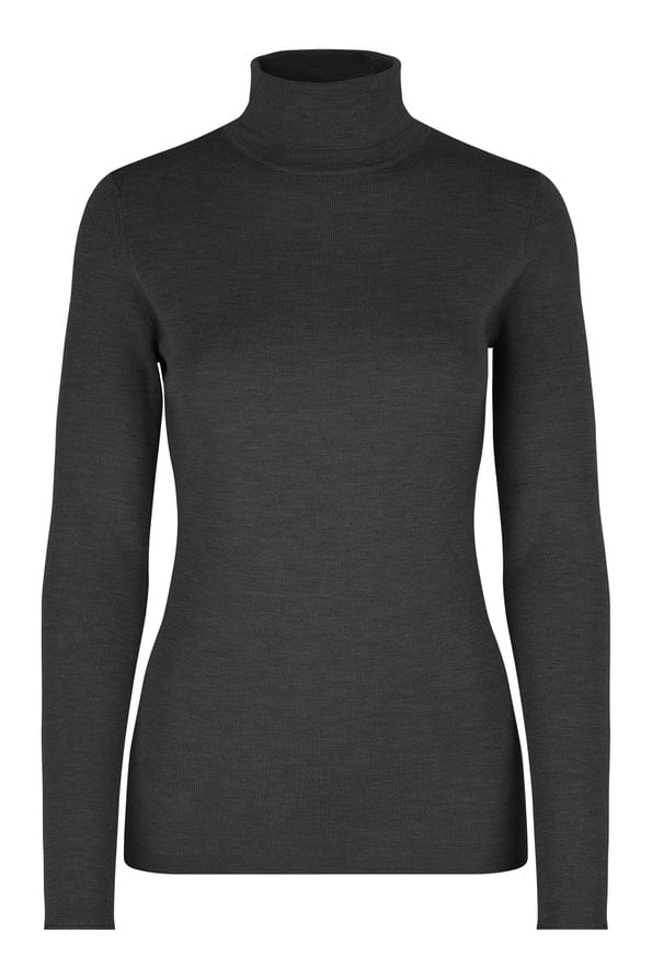 Agathe Knit T-Neck Black | Genser | Smuk - Dameklær på nett