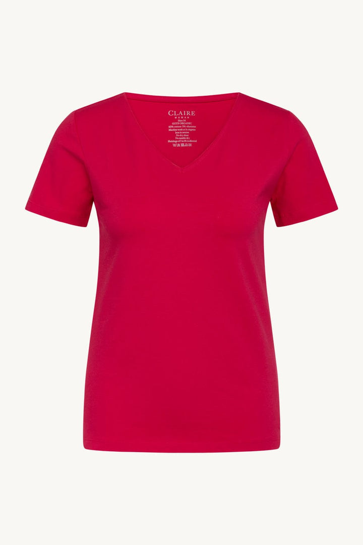 Aida - T-Shirt Deep Pink | Topper | Smuk - Dameklær på nett
