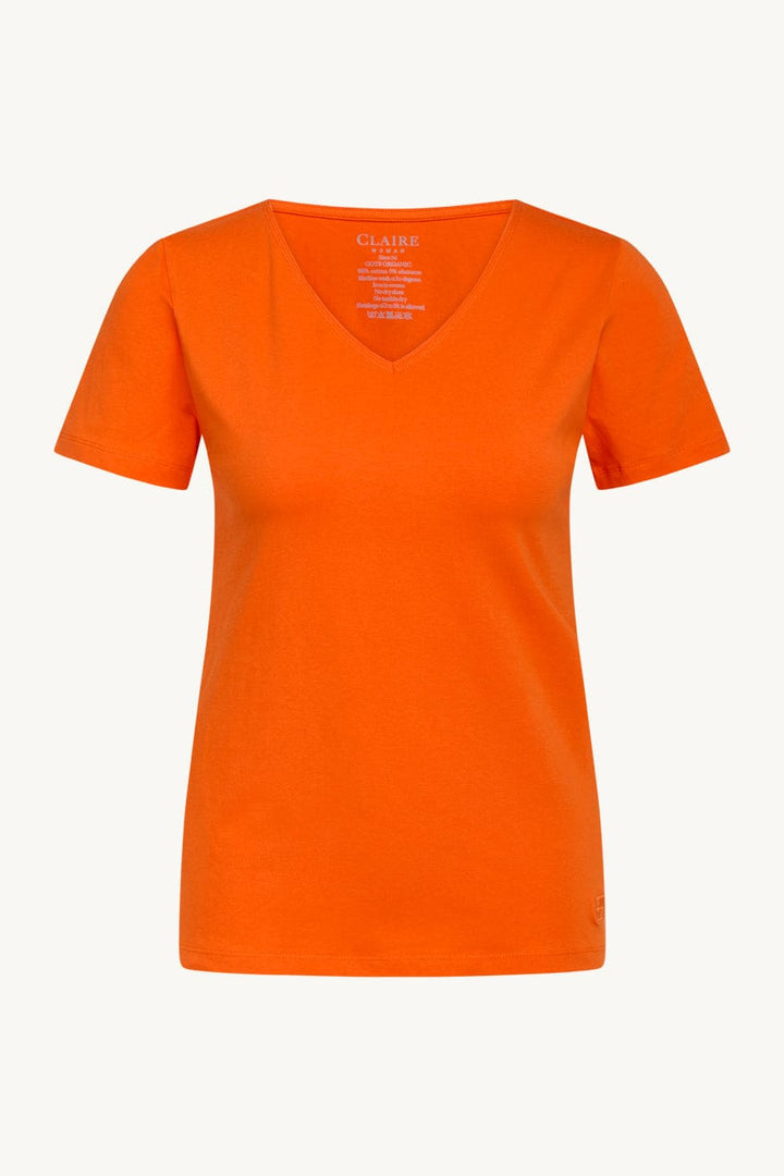 Aida - T-Shirt Hot Orange | Topper | Smuk - Dameklær på nett