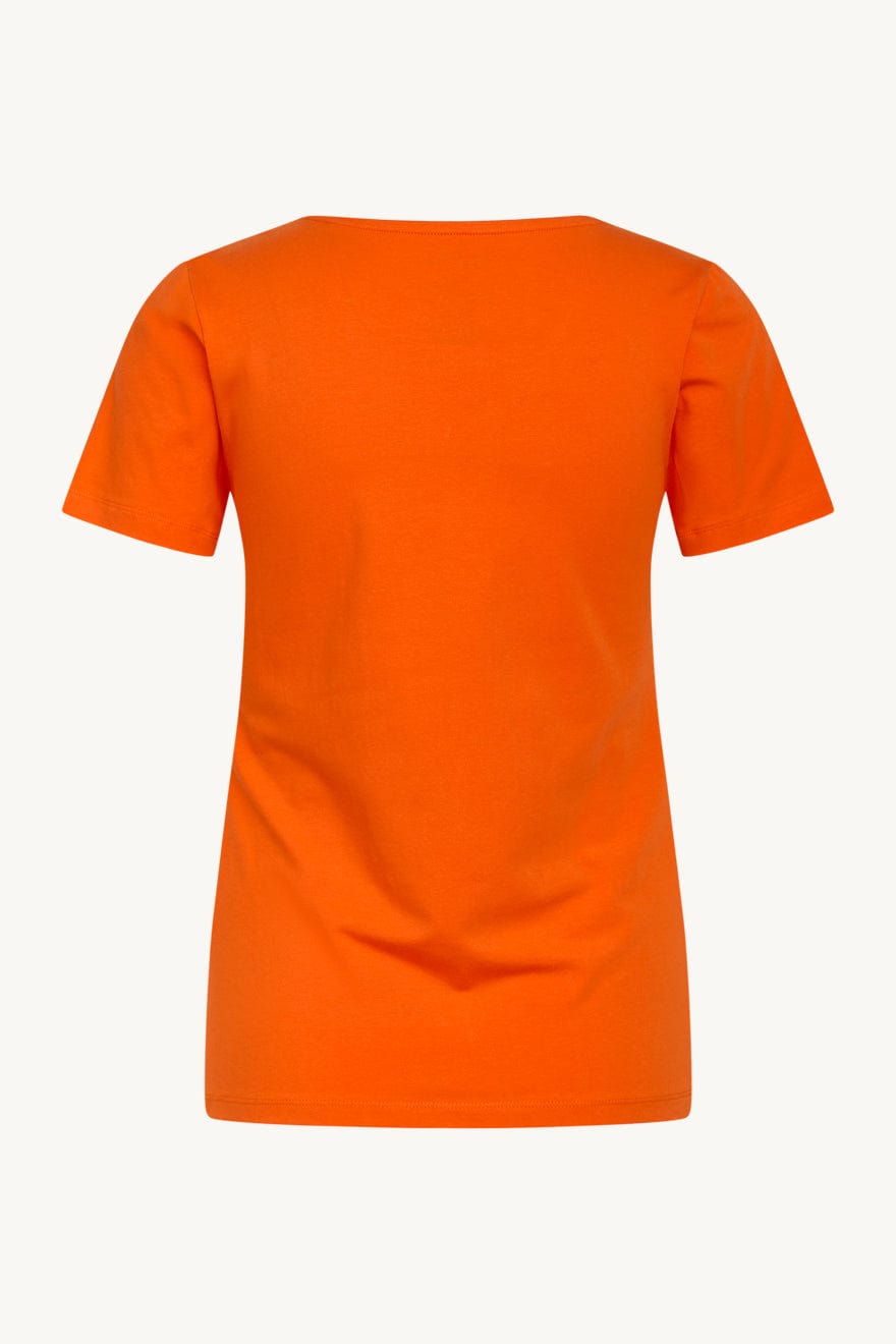 Aida - T-Shirt Hot Orange | Topper | Smuk - Dameklær på nett