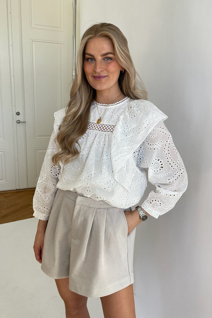 Alba Shorts Grey Melange | Shorts | Smuk - Dameklær på nett