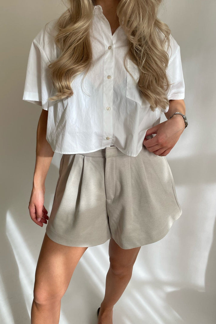 Alba Shorts Grey Melange | Shorts | Smuk - Dameklær på nett
