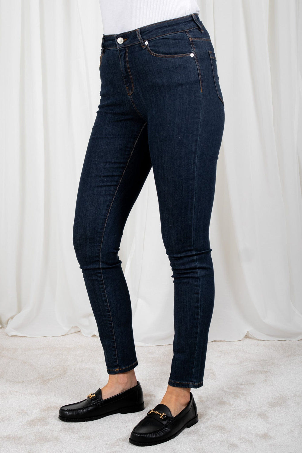 Alexa Ankle Jeans Excl. Blue Denim | Bukser | Smuk - Dameklær på nett